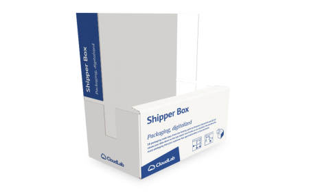 Shipper box with handles