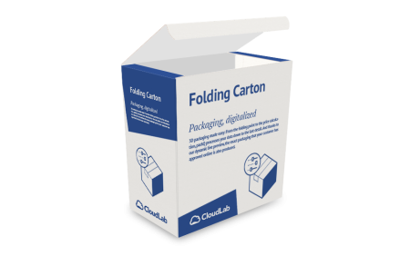 Tuck in box with overlapping zones