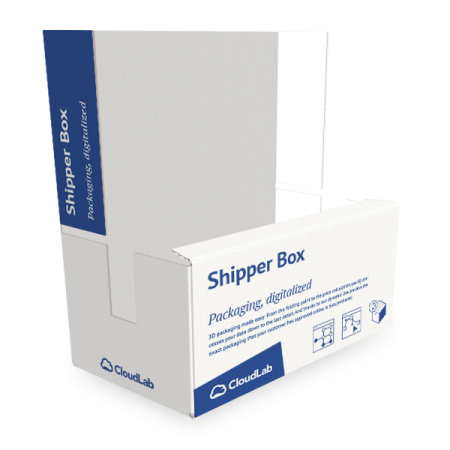 Shipper box with handles